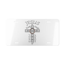 Load image into Gallery viewer, Jesus - King of Kings and Lord of Lords - Vanity Plate (White)