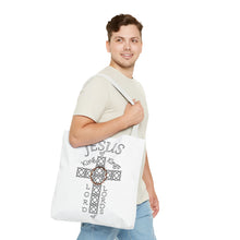 Load image into Gallery viewer, Tote w/Jesus KK and LL (White bags)