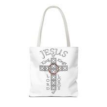 Load image into Gallery viewer, Tote w/Jesus KK and LL (White bags)