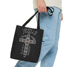 Load image into Gallery viewer, Tote w/Jesus KK and LL (Black bags)