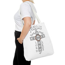Load image into Gallery viewer, Tote w/Jesus KK and LL (White bags)