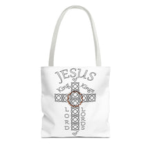 Load image into Gallery viewer, Tote w/Jesus KK and LL (White bags)