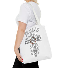 Load image into Gallery viewer, Tote w/Jesus KK and LL (White bags)