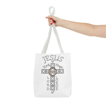 Load image into Gallery viewer, Tote w/Jesus KK and LL (White bags)