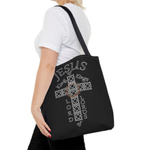 Load image into Gallery viewer, Tote w/Jesus KK and LL (Black bags)
