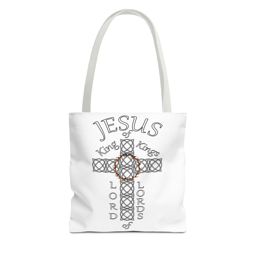 Tote w/Jesus KK and LL (White bags)